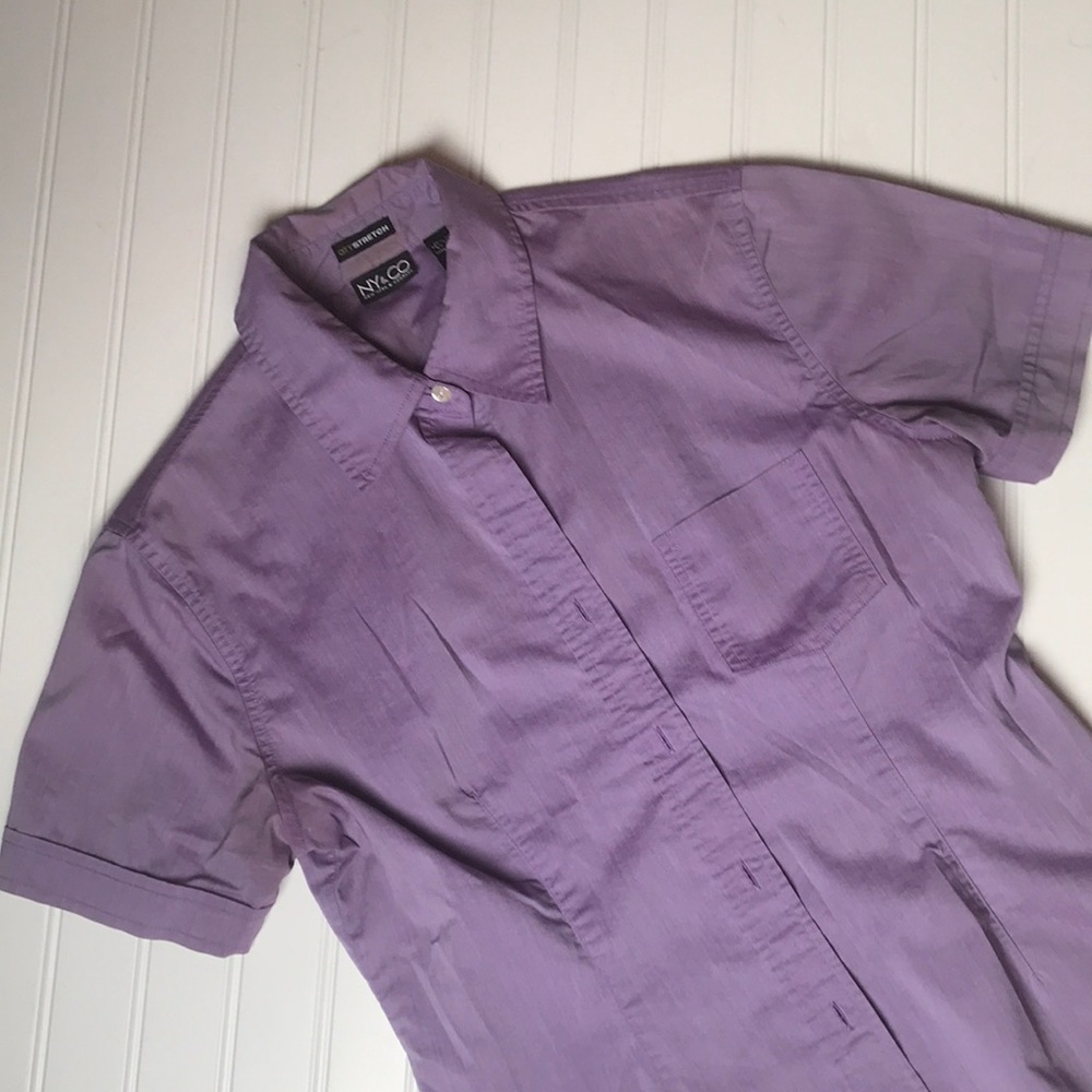NY & Co City Stretch Short sleeve blouse